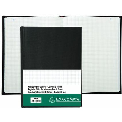 EXACOMPTA Registre Quadrill 5x5, A4, 500 pages