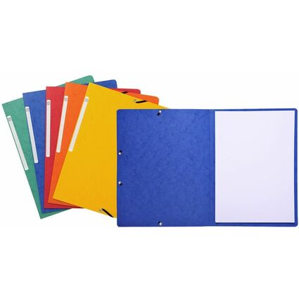 EXACOMPTA Chemise  lastiques, A4, en carton, bleu