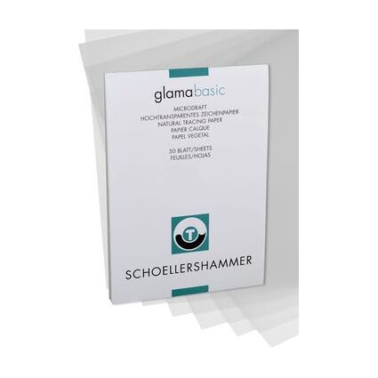 SCHLLERSHAMMER Bloc papier calque, A4, 90 g/m2