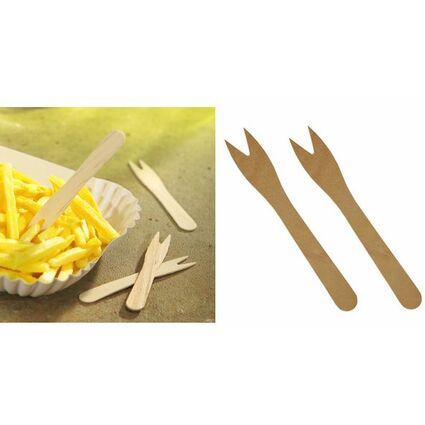 PAPSTAR Fourchette  frites "pure", longueur: 85 mm
