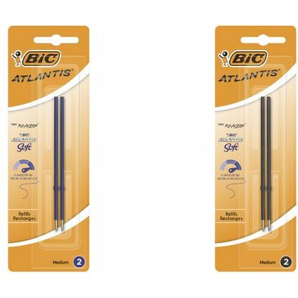 BIC Recharge stylo  bille X-Smooth Refill, noir, blister 2