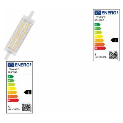 LEDVANCE Ampoule LED LINE, 7,3 Watt, R7s (827)