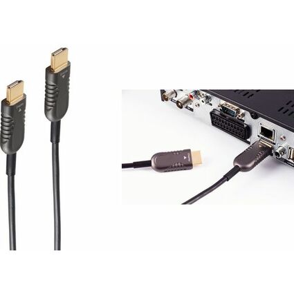shiverpeaks BASIC-S Cble AOC-HDMI, 4K, 15 m, noir