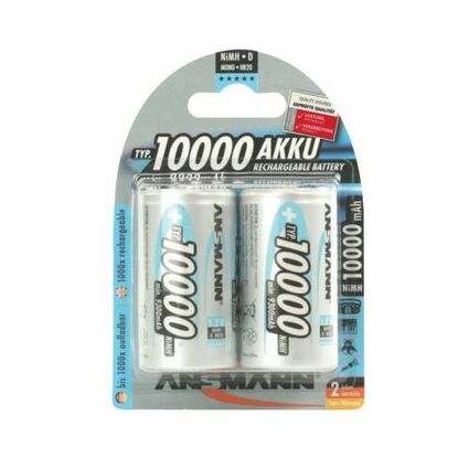 ANSMANN Pile rechargeable maxE NiMH, Mono D, 10.000 mAh