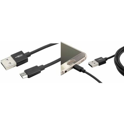 ANSMANN Cble de donnes & de charge, USB-A - Micro USB-B