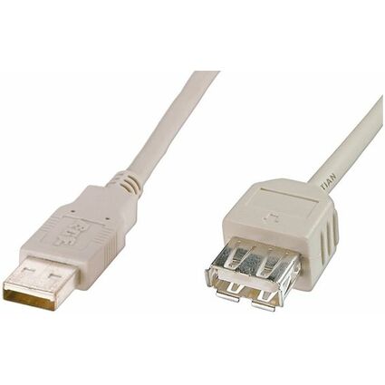 DIGITUS Rallonge USB 2.0, 1,8 m, beige