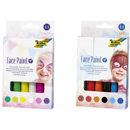 folia Crayons de maquillage Face Paint Set WILD