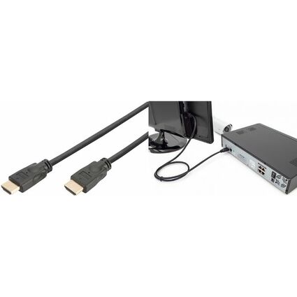 DIGITUS Cble de raccordement High Speed, HDMI-A-HDMI-A, 3 m