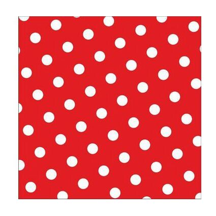 PAPSTAR Serviette  motif "Dots", 330 x 330 mm, rouge