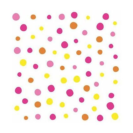 PAPSTAR Serviette  motif "Colorful Dots", 330x330 mm, rose