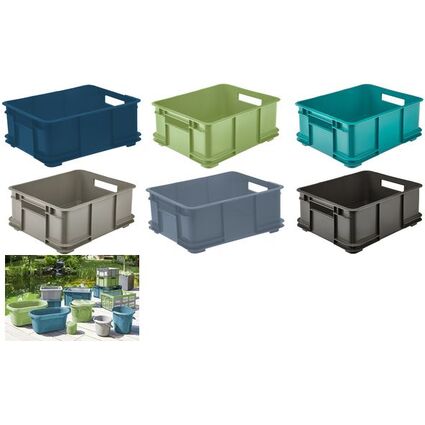 keeeper Caisse de rangement Euro-Box L "bruno eco", bleu