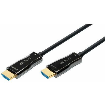 DIGITUS Câble de fibre optique hybride HDMI AOC, 20 m