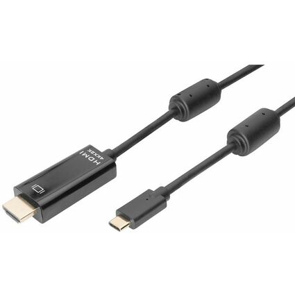 DIGITUS Cble adaptateur, USB-C - HDMI-A, 5,0 m