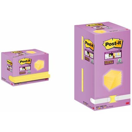 Post-it Bloc-note Super Sticky Notes, 76 x 76 mm, Tower