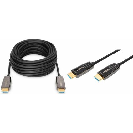 DIGITUS Câble de fibre optique hybride HDMI AOC, UHD8K, 15 m