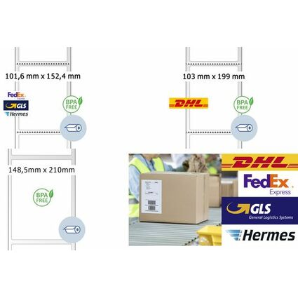 HERMA Etiquettes d'expdition thermiques, 148,5 x 210 mm