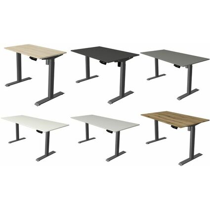kerkmann Table de bureau assis-debout Move 1, gris