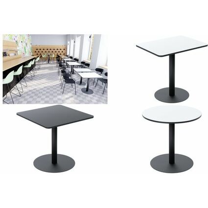PAPERFLOW Table de bistrot Mezzo, (L)800 x (P)800 mm, noir