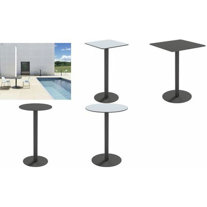 PAPERFLOW Table haute de jardin CROSS, diamtre: 600 mm
