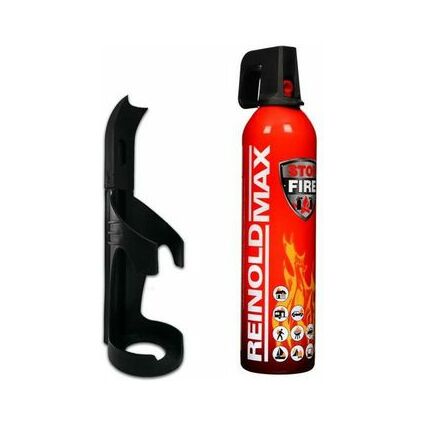 REINOLD MAX Spray extincteur "STOP FIRE" + support, 750 g