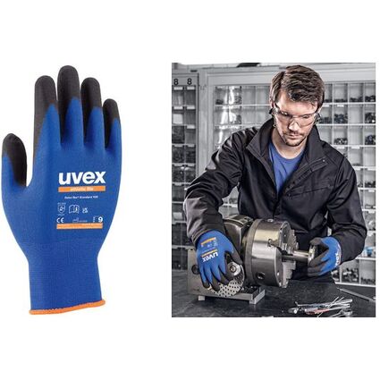 uvex Gants de travail athletic lite, bleu/anthracite, T. 7