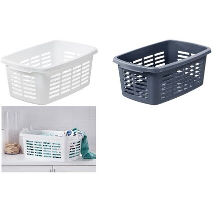 orthex Corbeille  linge, 30 litres, gris fonc