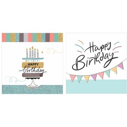 SUSY CARD Carte d'anniversaire "Happy Eco B-day Garland"