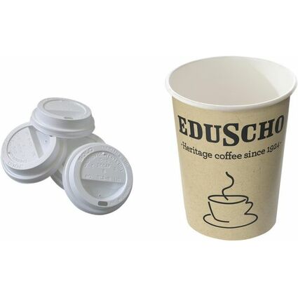 Eduscho Couvercle gobelet  caf papier dur "To Go", 0,3 l