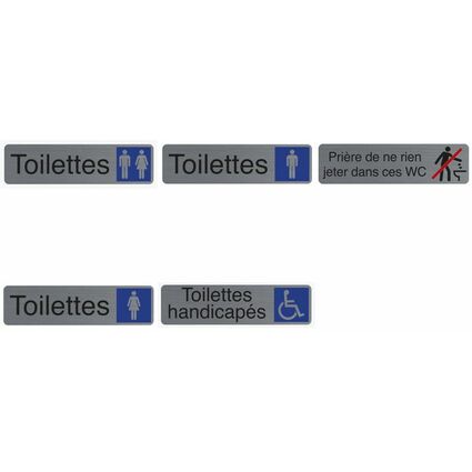EXACOMPTA Plaque de signalisation "Toilettes Homme"