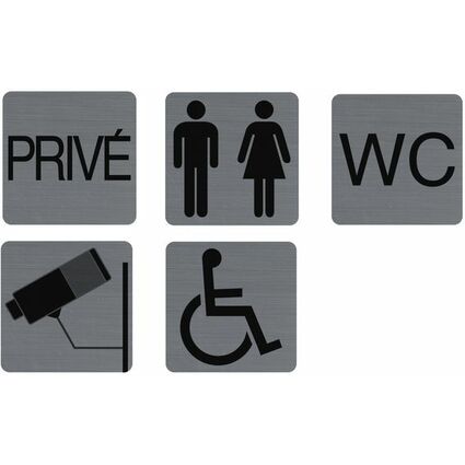 EXACOMPTA Plaque de signalisation "Toilettes Dame/Homme"