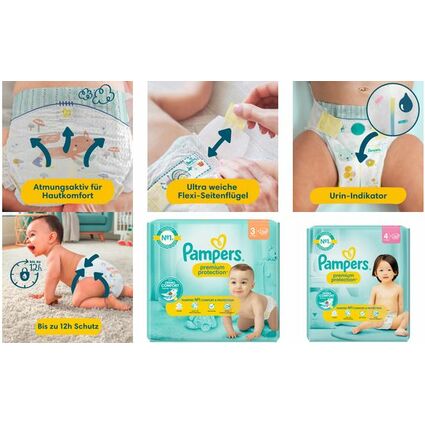 Pampers Couches Premium Protection taille 4 Maxi