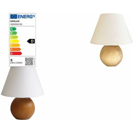 UNiLUX Lampe de bureau LED BLOOM, blanc / htre