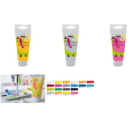 KREUL Kids Art Peinture d'artiste pour enfants, 75 ml, jaune