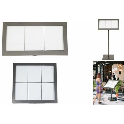 Securit Pied support pour vitrine d'affichage LED, 980 mm