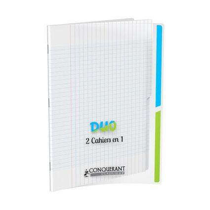 CONQUERANT CLASSIQUE Cahier "DUO", 240 x 320 mm, seys