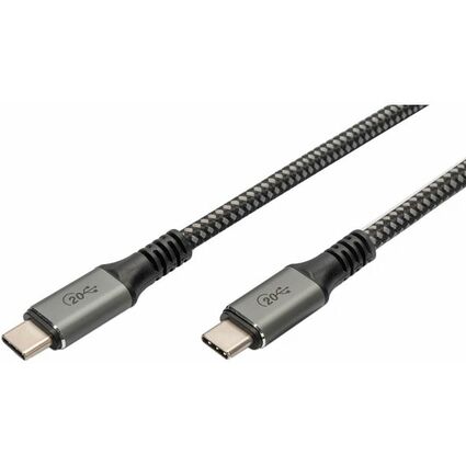 DIGITUS Cble de raccordement USB 4.0, USB-C - USB-C, 1,0 m