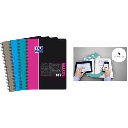 Oxford Etudiants Cahier "MYNOTES", A4+, quadrill