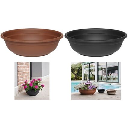 tera Bol  fleurs "Ebla", diamtre: 320 mm, anthracite