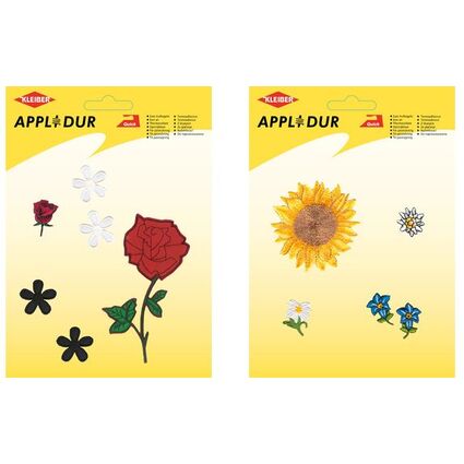 KLEIBER Assortiment d'applications "Flowers 1", 6 motifs