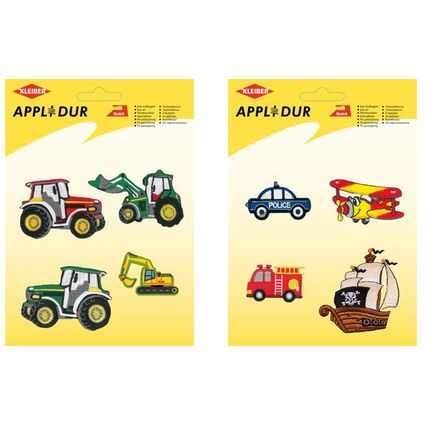 KLEIBER Assortiment d'applications "Vehicles 2", 4 motifs