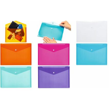 HERMA Pochette  documents, PP, A4, turquoise