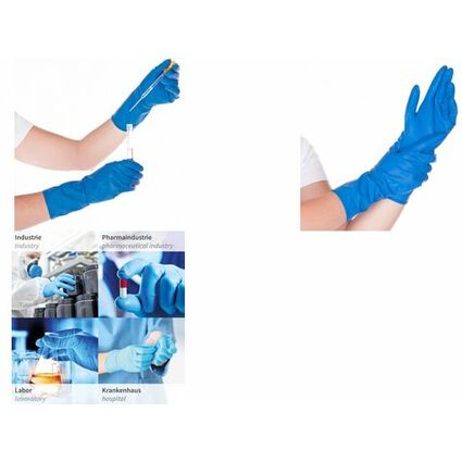 HYGOSTAR Gant de protection chimique High Risk, XL, bleu