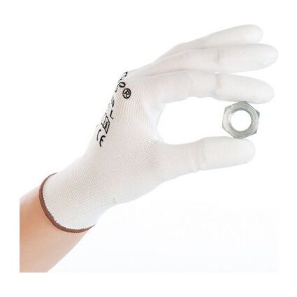 HYGOSTAR Gant de travail Ultra Flex Finger, S, blanc