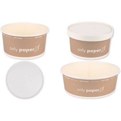 NATURE Star Couvercle pour bol  salade Only Paper, blanc