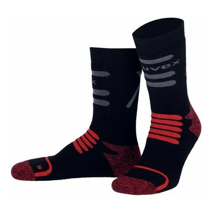uvex Chaussette "Thermal", taille 35-38, noir / rouge