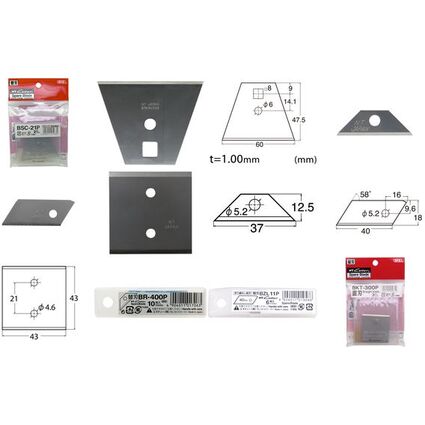NT Lame de rechange BR400P pour cutter, largeur lame: 12,5mm