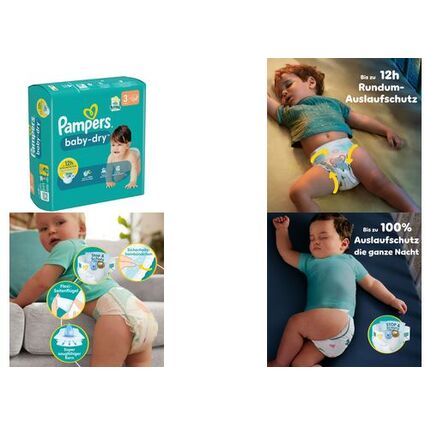 Pampers Couche baby-dry, taille 6+ Extra Large, Single Pack
