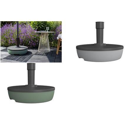EDA Pied de parasol, plastique, rond, 495 mm, bicolore