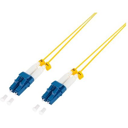 LogiLink Cble patch fibre optique, 2x LC-Duplex, OS2, 0,5 m