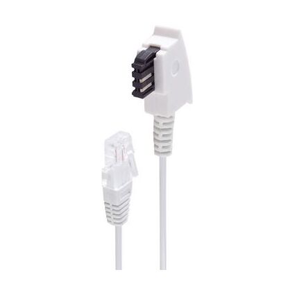 shiverpeaks BASIC-S Telefonkabel, wei, 20,0 m